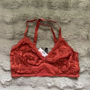 Torrid Lace Bralette in Orangish Coral